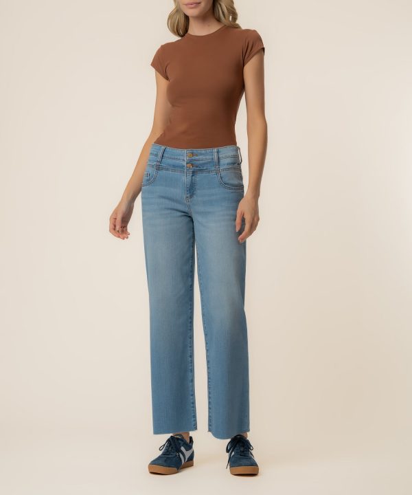 Charlotte High Rise Wide Leg in Unfazed Wash at Kut from the Kloth