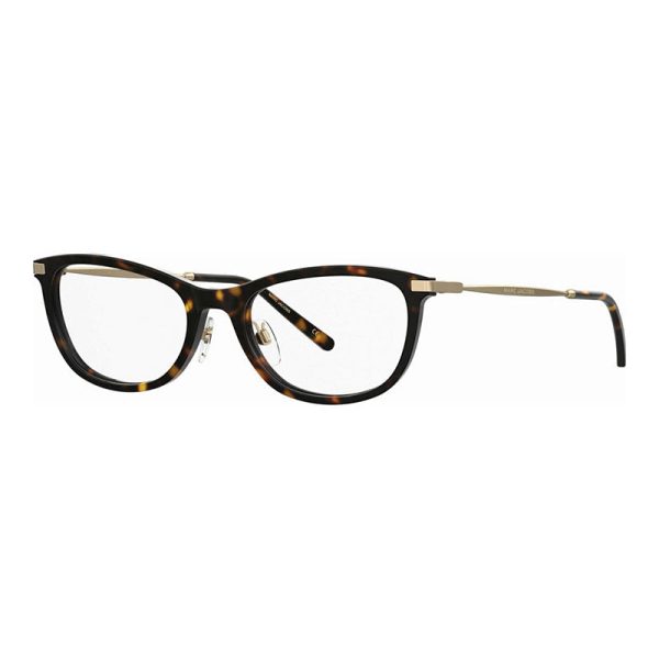 Marc Jacobs Tortoiseshell Square Full Rim Eyeglasses — Havana at italist.com