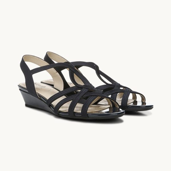LifeStride Shoes Yaya Sandal (Navy Blue) Fabric 9.0 M