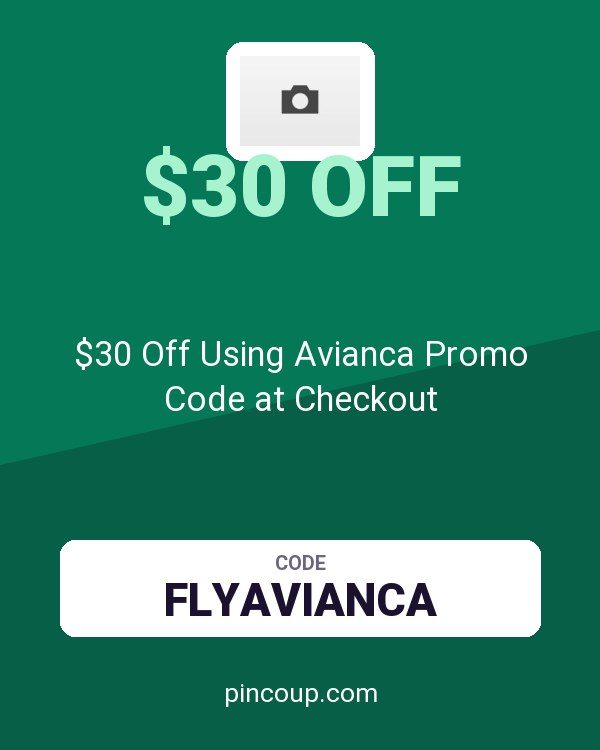 $30 Off Using Avianca Promo Code at Checkout
