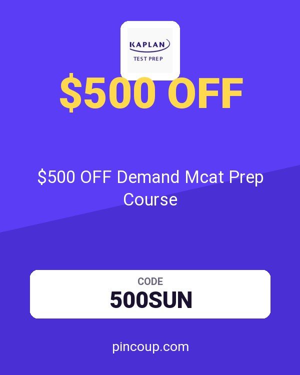Kaplan Test Prep coupon: $500 OFF Demand Mcat Prep Course