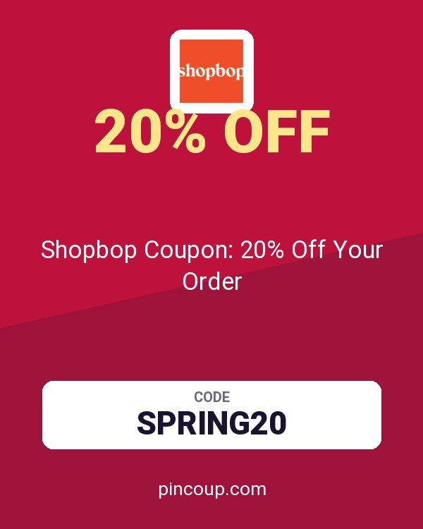 Shopbop Coupon: 20% Off Your Order