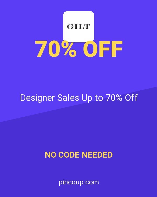 Gilt & Gilt City coupon: Designer Sales Up to 70% Off