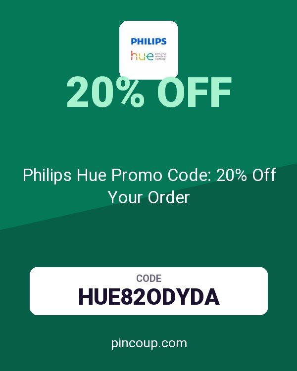Philips Hue Promo Code: 20% Off Your Order