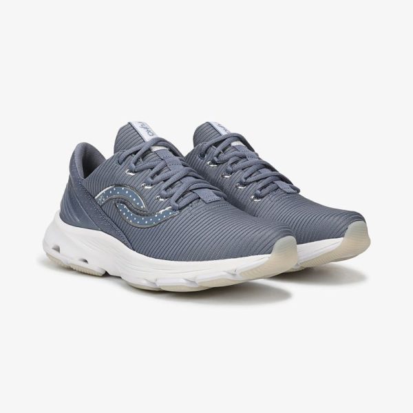 Ryka Devotion X 2 Walking Sneakers Blue/Silver Mesh Fabric 7.0 W Arch Support