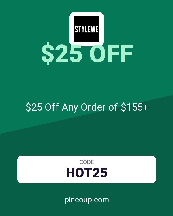 StyleWe coupon: $25 Off Any Order of $155+