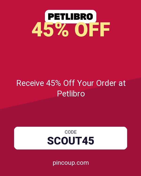Receive 45% Off Your Order at Petlibro