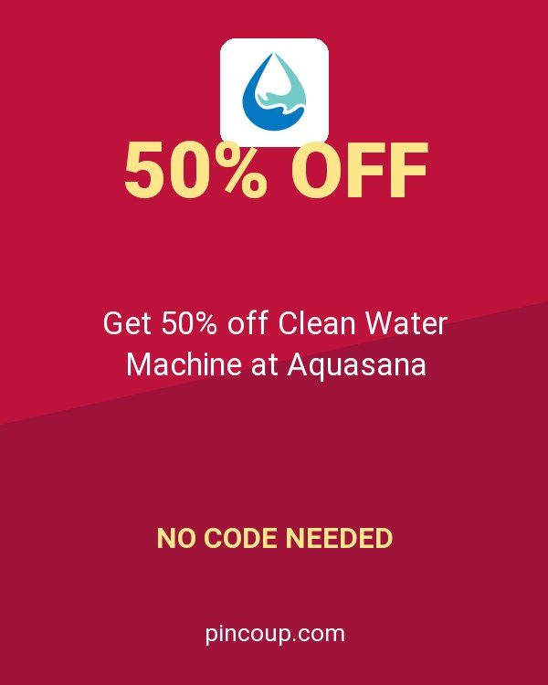 Aquasana Home Water Filters coupon: Get 50% off Clean Water Machine at Aquasana