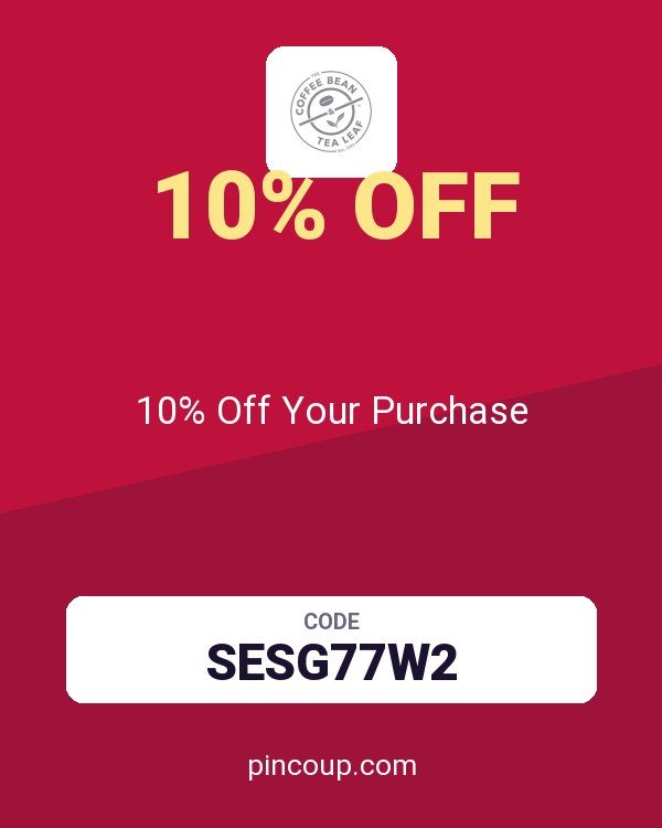 Coffee Bean & Tea Leaf coupon: 10% Off Your Purchase
