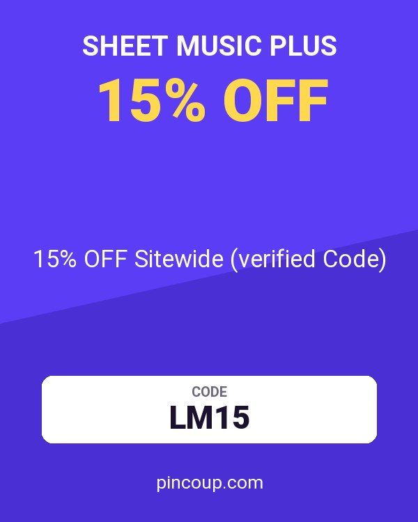 Sheet Music Plus coupon: 15% OFF Sitewide (verified Code)