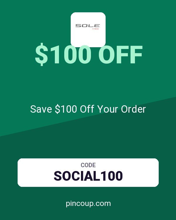 Sole Fitness coupon: Save $100 Off Your Order