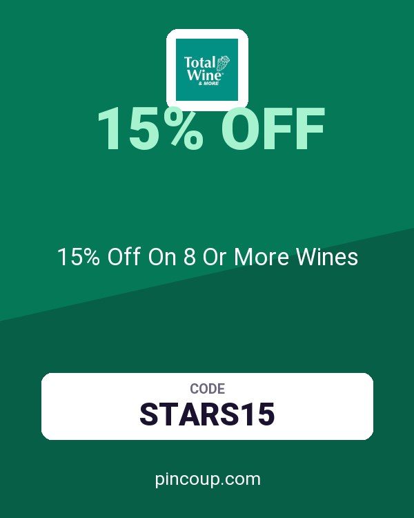 Total Wine coupon: 15% Off On 8 Or More Wines