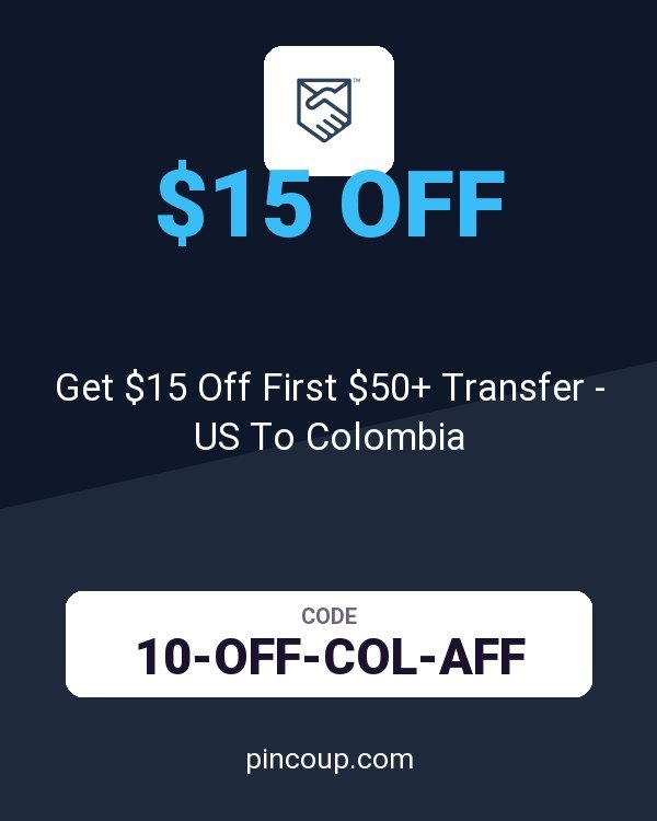Remitly coupon: Get $15 Off First $50+ Transfer - US To Colombia