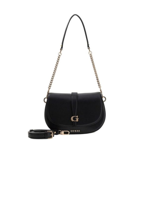 Guess Carrie Shoulder Bag — Black at italist.com