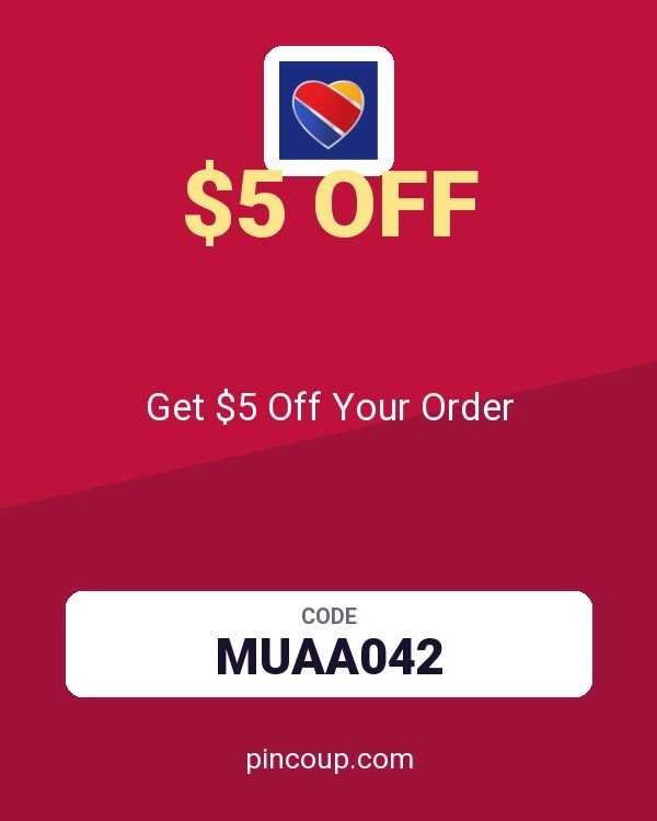 Southwest Airlines Rapid Rewards - Points.com coupon: Get $5 Off Your Order