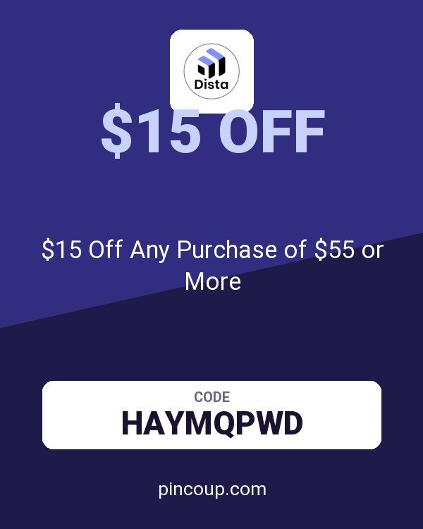 Distacart coupon: $15 Off Any Purchase of $55 or More