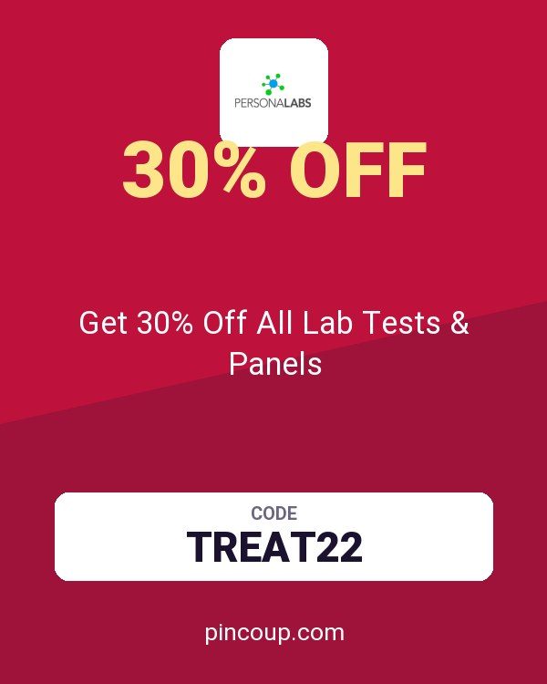 PersonaLabs coupon: Get 30% Off All Lab Tests & Panels