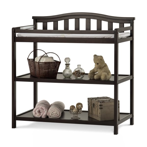 Arch Top Baby Changing Table, Jamocha at Halo Sleep