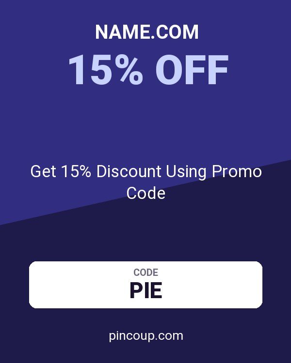 Name.com coupon: Get 15% Discount Using Promo Code