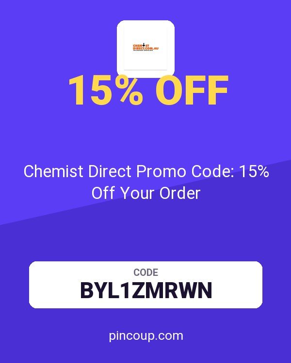 Chemist Direct AU coupon: Chemist Direct Promo Code: 15% Off Your Order