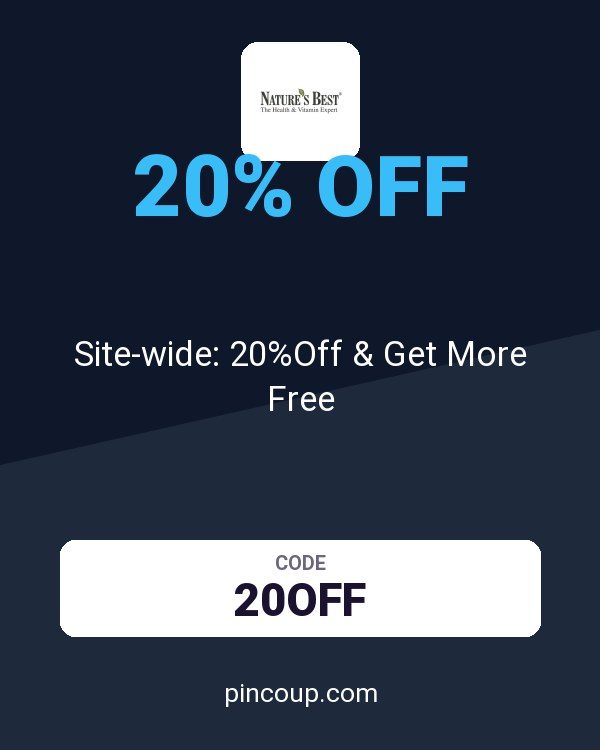 Nature's Best coupon: Site-wide: 20%Off & Get More Free