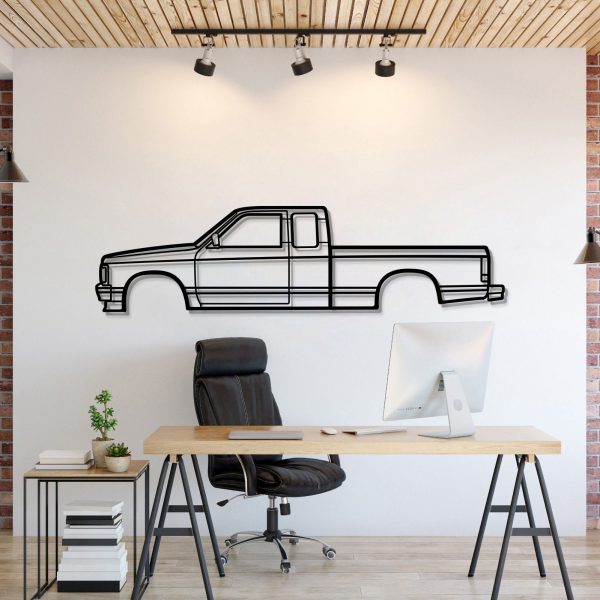 1991 S10 Metal Car Wall Art - MT0237 - 54.3" - 137 cm at Modello Turbo LLC