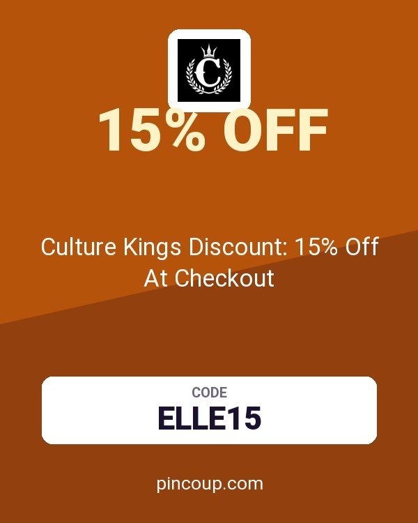 Culture Kings Discount: 15% Off At Checkout