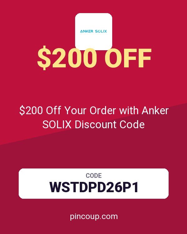 $200 Off Your Order with Anker SOLIX Discount Code