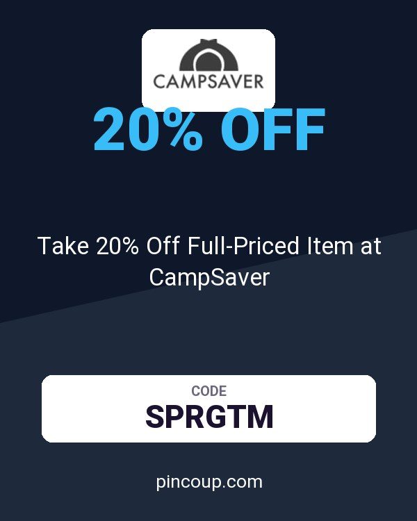 CampSaver.com coupon: Take 20% Off Full-Priced Item at CampSaver
