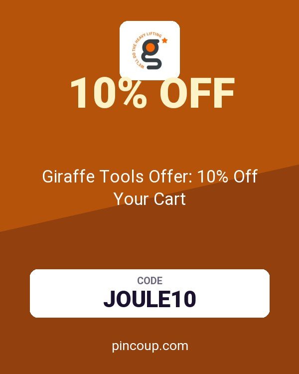 Giraffe Tools Offer: 10% Off Your Cart
