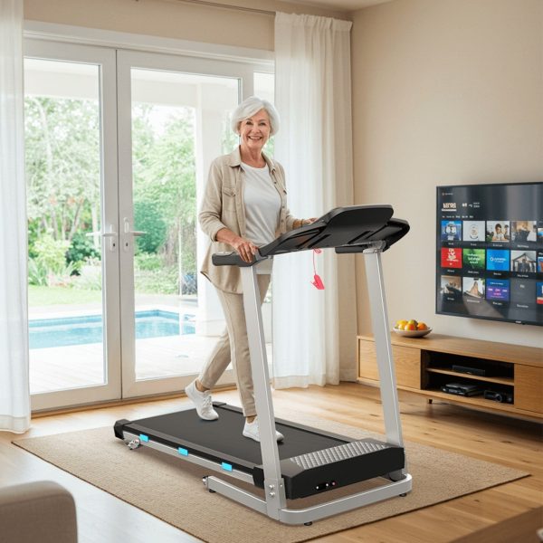 TM015-Foldable Incline Treadmill With Side Rails 350 lbs Capacity at Wellfit Walking Pad&Treadmill