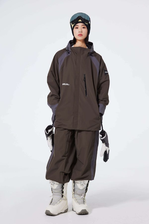 Flash Unisex Snowboard Jacket, Olive Grey / S at Capelin Crew Ski, Snowboard & Outdoor Gear