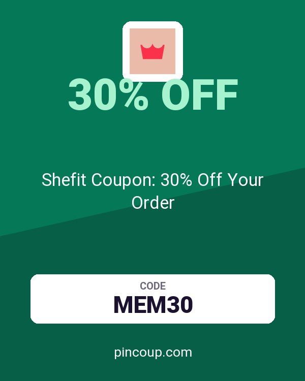 Shefit Coupon: 30% Off Your Order