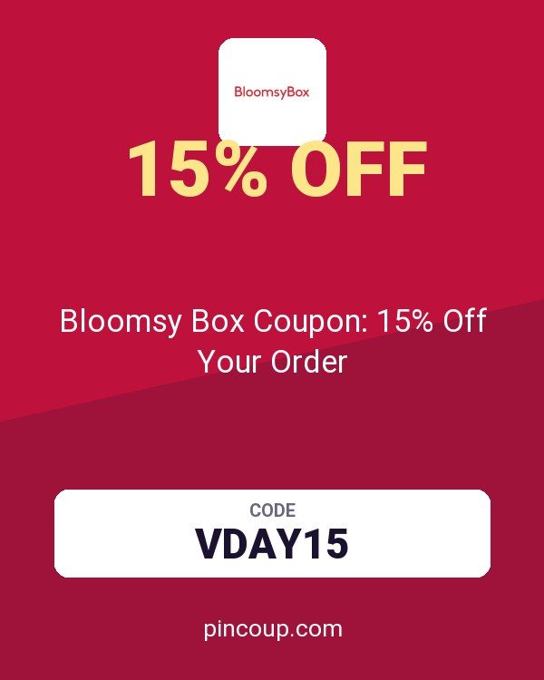 Bloomsy Box Coupon: 15% Off Your Order