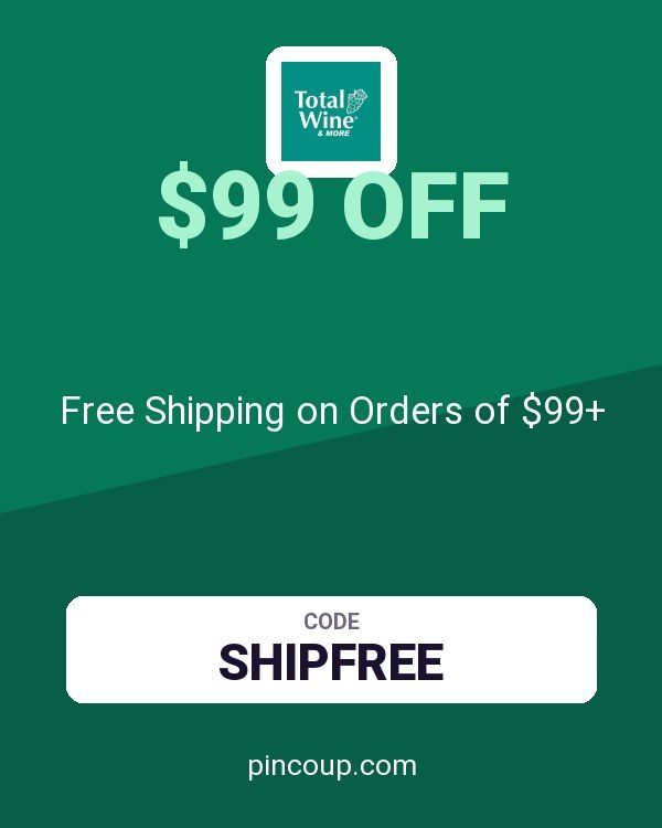 Total Wine coupon: Free Shipping on Orders of $99+
