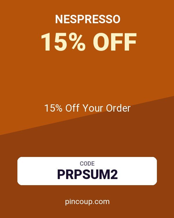Nespresso coupon: 15% Off Your Order