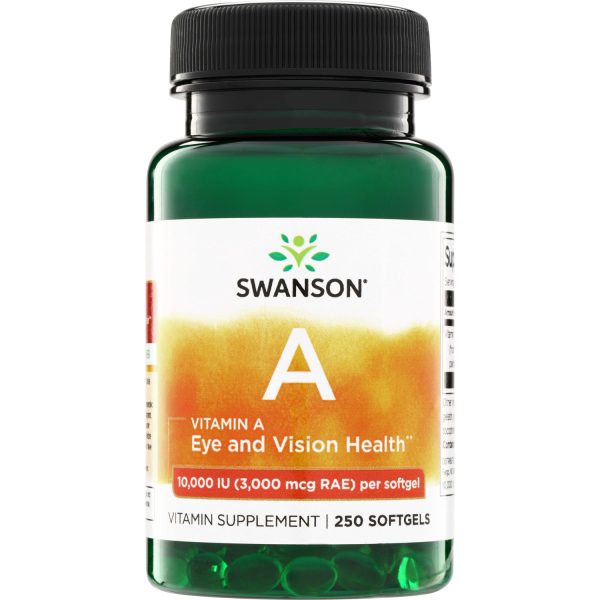 Swanson Vitamins Vitamin A | 10000 Iu | 250 Soft Gels at Swanson Health Products