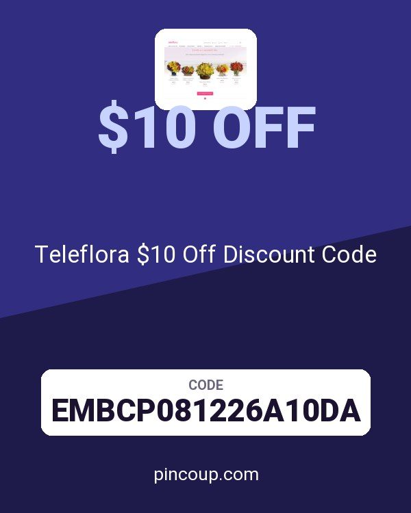 Teleflora $10 Off Discount Code
