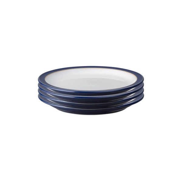 Elements Dark Blue Small Plates - Set Of 4 at Denby (US & CA)