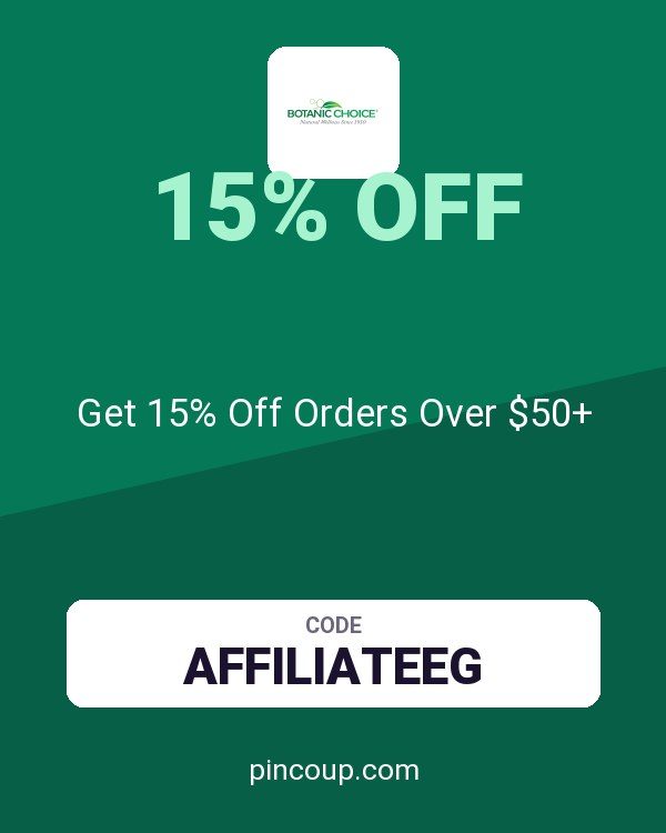 Botanic Choice coupon: Get 15% Off Orders Over $50+