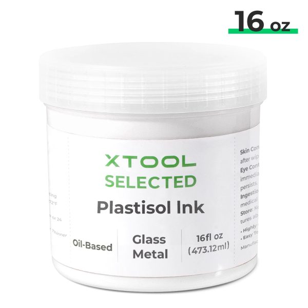 Oil-Based Screen Printing Ink (16oz) - White at xTool
