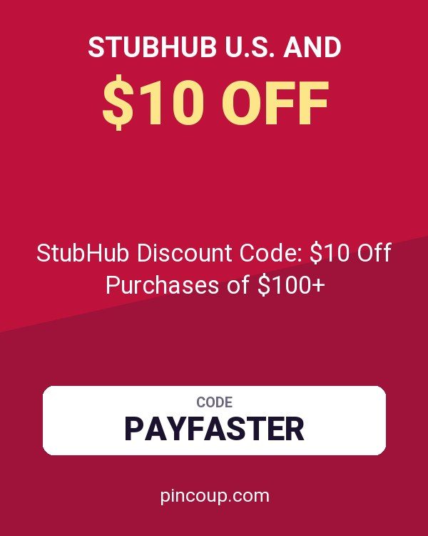 StubHub U.S. and coupon: StubHub Discount Code: $10 Off Purchases of $100+