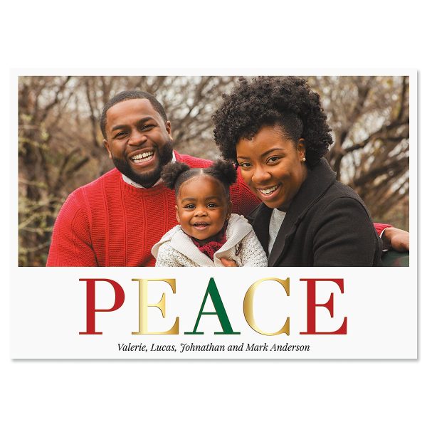 Peace Christmas Cards - 10 at Colorful Images