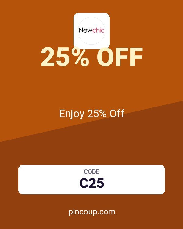 Newchic coupon: Enjoy 25% Off