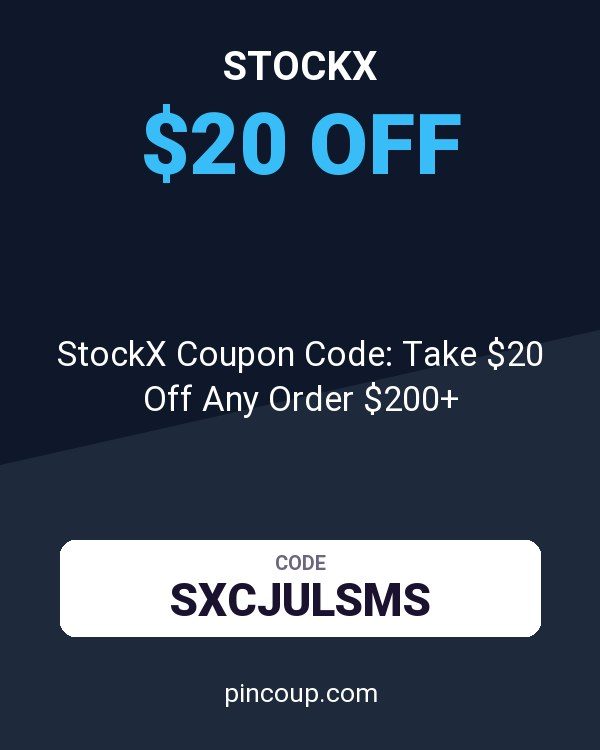 StockX Coupon Code: Take $20 Off Any Order $200+