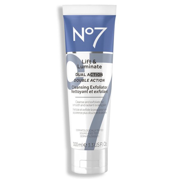 No7 Lift & Luminate Dual Action Cleansing Exfoliator 3.3 fl oz at No7 Beauty