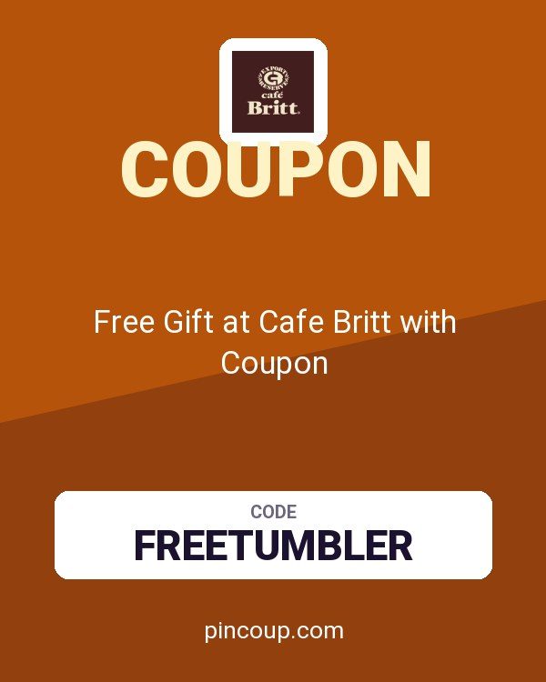 Free Gift at Cafe Britt with Coupon