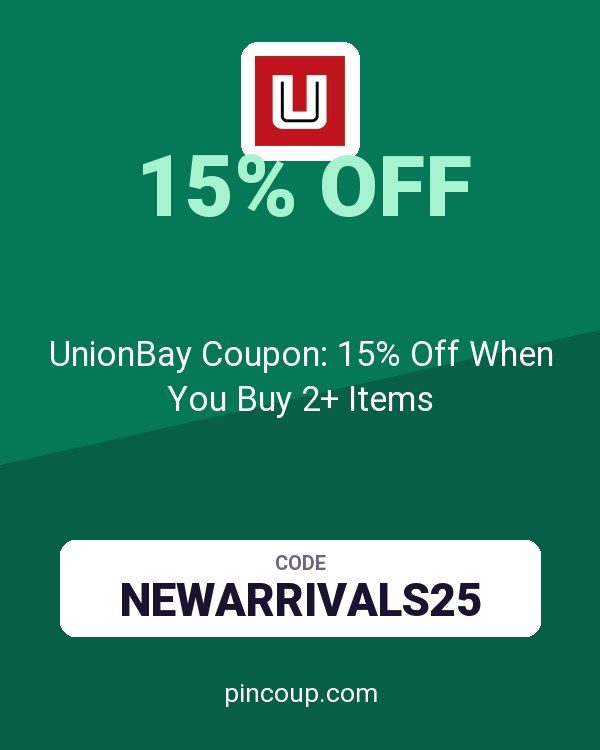 UnionBay Coupon: 15% Off When You Buy 2+ Items