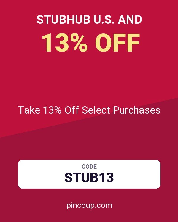 StubHub U.S. and coupon: Take 13% Off Select Purchases
