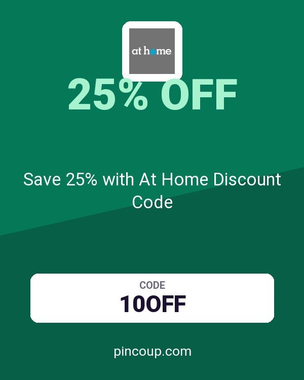 Save 25% with At Home Discount Code